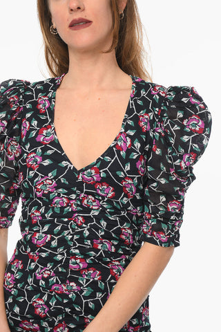 ETOILE Cotton-voile SIRENY Bodycon Dress with Ruched Detailing