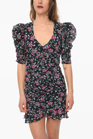 ETOILE Cotton-voile SIRENY Bodycon Dress with Ruched Detailing