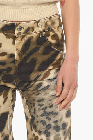 Jeans regular Fit Con Stampa Animalier