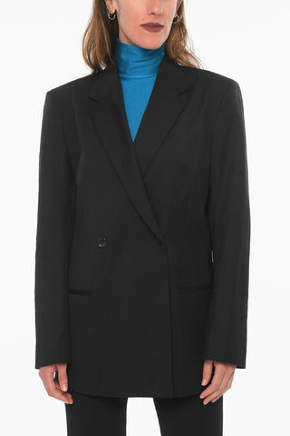 Giacca Doppiopetto Oversize in Lana