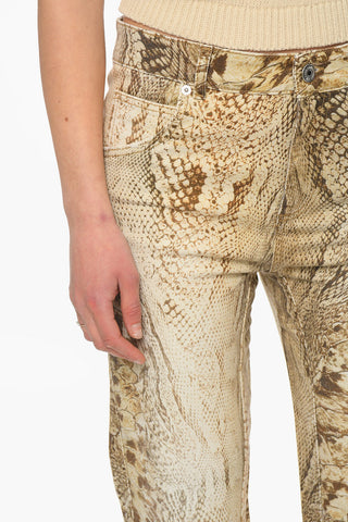 Animalier Print Regular Fit Jeans