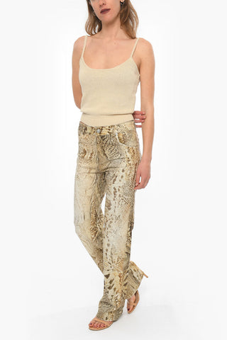 Animalier Print Regular Fit Jeans