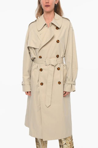 UNISEX Cotton-twill Double-breasted Trench