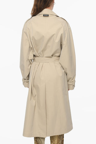 UNISEX Cotton-twill Double-breasted Trench