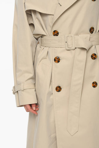 UNISEX Cotton-twill Double-breasted Trench