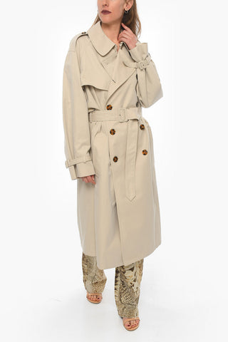 UNISEX Cotton-twill Double-breasted Trench