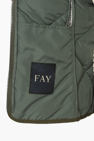 Front Zipped Hooded Quilted Vest