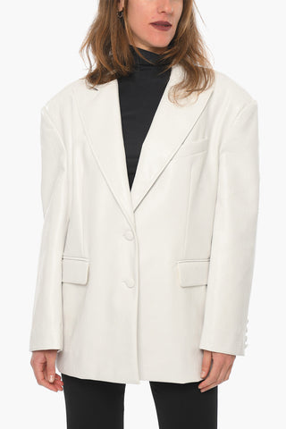 Giacca CATHERINE in Ecopelle con Monogram all Over