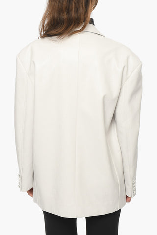 Giacca CATHERINE in Ecopelle con Monogram all Over