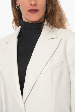 Giacca CATHERINE in Ecopelle con Monogram all Over