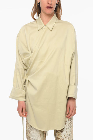 Cotton Wrap Shirt