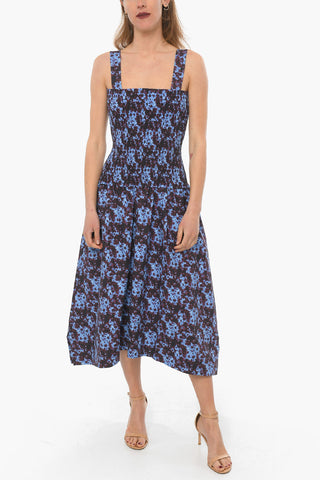 Elastic Bustier SUNFLOWER Flared Midi Dress