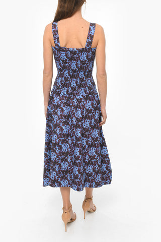 Elastic Bustier SUNFLOWER Flared Midi Dress