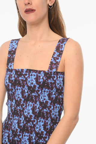 Elastic Bustier SUNFLOWER Flared Midi Dress