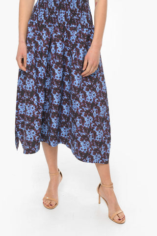 Elastic Bustier SUNFLOWER Flared Midi Dress
