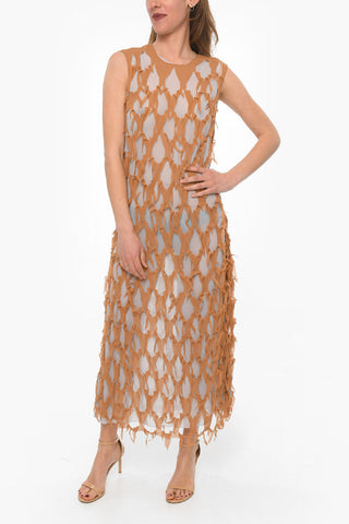 MM1 Double-layered Distressed Maxidress