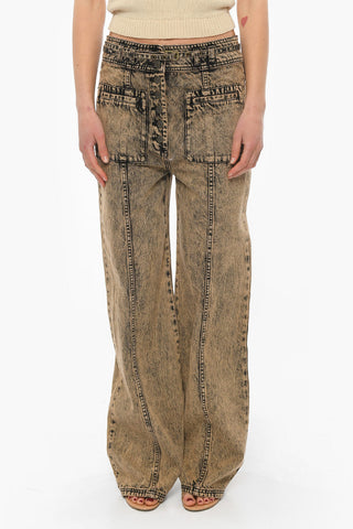 Jeans ABRAMS Svasati Efetto Acid Wash con Cintura 27cm