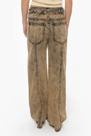 Jeans ABRAMS Svasati Efetto Acid Wash con Cintura 27cm