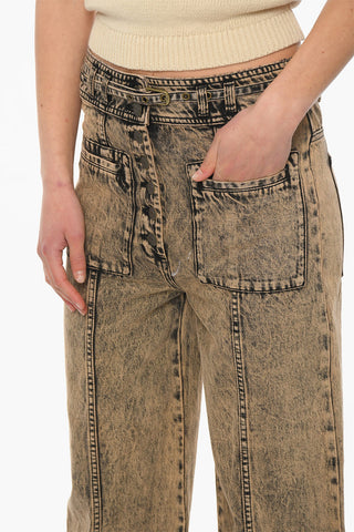 Jeans ABRAMS Svasati Efetto Acid Wash con Cintura 27cm