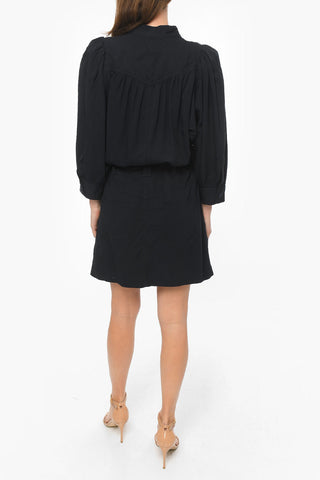 ETOILE Rayon-blend SAMIRA Flared Dress with Belt