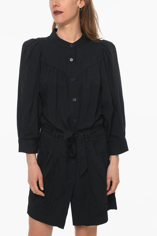 ETOILE Rayon-blend SAMIRA Flared Dress with Belt