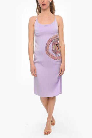 contrast-panel BRUNI Slip dress 