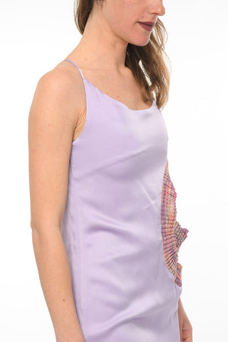 contrast-panel BRUNI Slip dress 