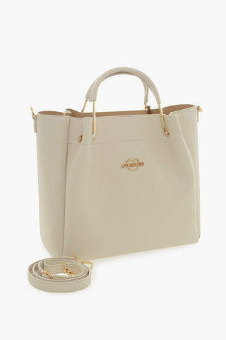 LOVE Borsa Tote in Pelle Vegan Con Logo Dorato