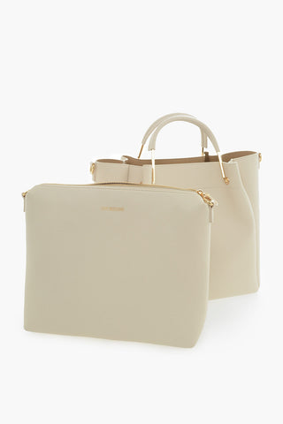 LOVE Borsa Tote in Pelle Vegan Con Logo Dorato