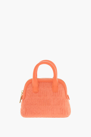 LOVE All Over Logo Embossed Terry Mini Bag
