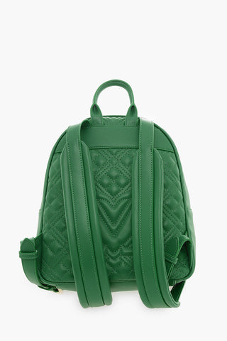 LOVE Quilted Faux Leather Backpack with Matched Pouch