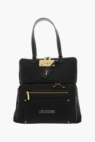 LOVE Nylon Handbag with Gold-toned Hardware
