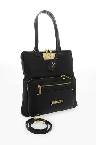 LOVE Nylon Handbag with Gold-toned Hardware