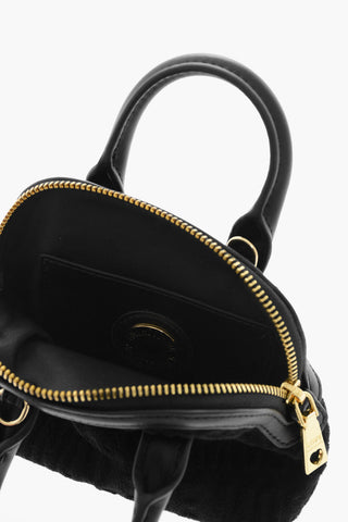 LOVE Mini Bag in Spugna con Logo in Rilievo all Over