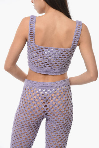 Solid Color Crochet Top