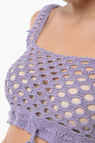 Solid Color Crochet Top