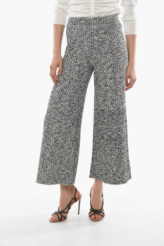 Stretchy Knitted Melange Pants