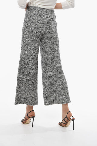 Stretchy Knitted Melange Pants
