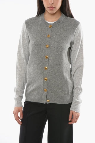 Cashmere Cardigan With Jewel Buttons