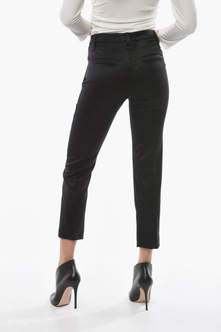 Virgin-wool-blend Tailored Pants with Beaded Detailing