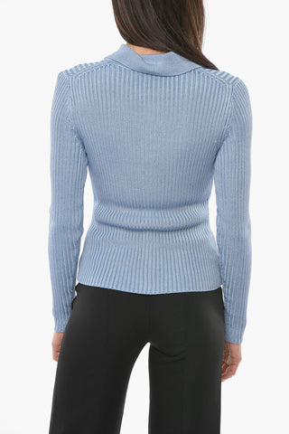 Cardigan in Viscosa a Coste