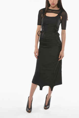 MCQ Longline Dress with Corset Detail
