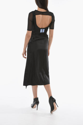MCQ Longline Dress with Corset Detail