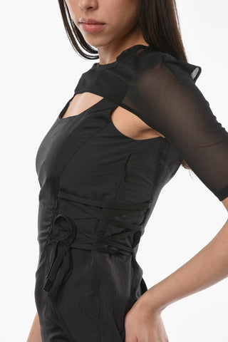 MCQ Longline Dress with Corset Detail