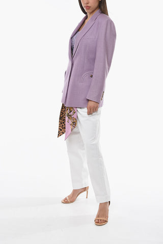 Center Vent Silk KALLIMA TOMBOY 1-Button Blazer