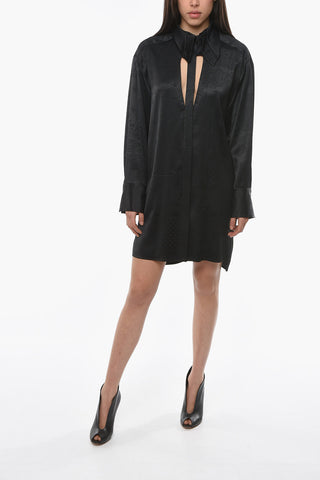 Paisley Printed Mini Dress with Cut Out Detail