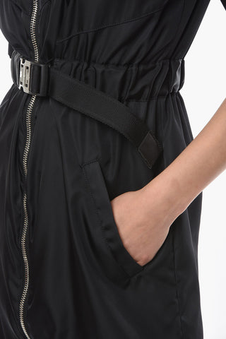 Tech Textile Mini Dress with Safety Belt