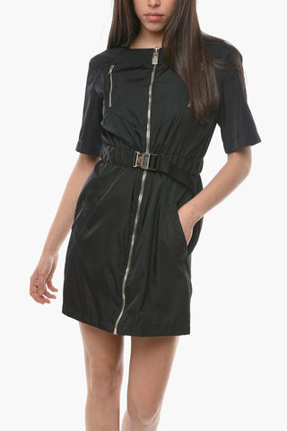 Tech Textile Mini Dress with Safety Belt