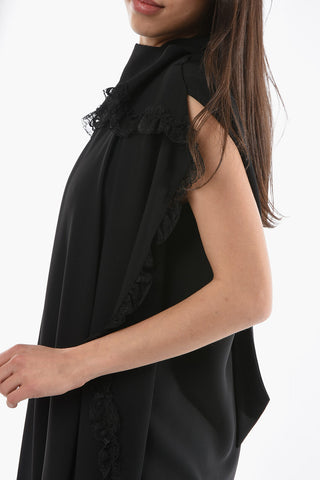 Ribbon Neck Sleeveless Long Dress