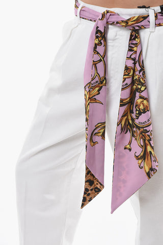 Jeans Regular Fit Con Cintura Foulard